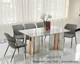 Bàn Ăn 6 Ghế Mặt Đá Hiện Đại 2506S