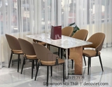 Bàn Ăn 6 Ghế Mặt Đá Hiện Đại Hà Nội 2575S