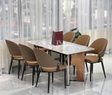 Bàn Ăn 6 Ghế Mặt Đá Hiện Đại Hà Nội 2575S