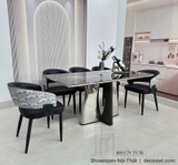 Bàn Ăn 6 Ghế Mặt Đá Nhập Khẩu 2893S