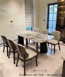Bộ Bàn Ăn Mặt Đá 6 Người 2587S