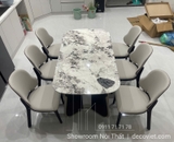 Bộ Bàn Ăn Mặt Đá 6 Người 2587S