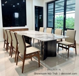 Bàn Ăn 8 Ghế Cao Cấp Nhập Khẩu 2754S