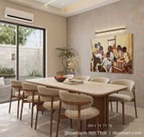 Bàn Ăn 8 Ghế Gỗ Hiện Đại 2690S