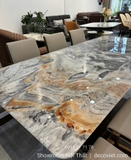 Bàn Ăn 8 Ghế Gỗ Sồi Nga Cao Cấp 2733S