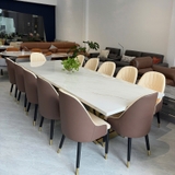 Bàn Ăn Cao Cấp Mặt Đá 12 Ghế 2726S