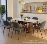 Bàn Ăn Chân Gỗ 6 Người 3022S