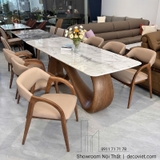Bàn Ăn Chân Gỗ 6 Người 3022S