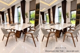 Bàn Ăn Chân Gỗ 6 Người 3022S