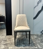 Bàn Ăn Chân Inox Mặt Đá 6 Ghế 2359S