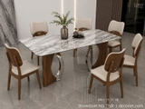 Bàn Ăn Gỗ Mặt Đá 2992S