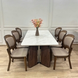 Bàn Ăn Gỗ Nhập Khẩu 6 Ghế 2837S