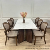 Bàn Ăn Gỗ Nhập Khẩu 6 Ghế 2837S