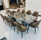 Bàn Ăn Mặt Đá 10 Ghế 2m6 2228S