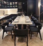 Bàn Ăn Mặt Đá 10 Ghế Cao Cấp 2887S