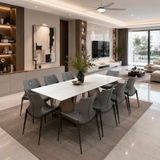 Bàn Ăn Mặt Đá 10 Người 2996S