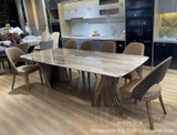 Bàn Ăn Gỗ Mặt Đá 1038S