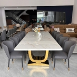 Bàn Ăn Mặt Đá 3m2 10 Ghế Cao Cấp 2810S