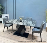 Bàn Ăn Mặt Đá 4 Ghế 2256S