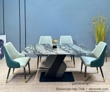 Bàn Ăn Mặt Đá 4 Ghế 2256S