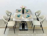 Bàn Ăn Mặt Đá 4 Ghế Đẹp 2222S