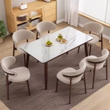 Bàn Ăn Mặt Đá 6 Ghế 2203S