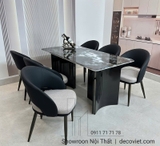 Bàn Ăn Mặt Đá 6 Ghế Hà Nội 2570S