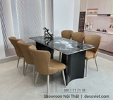 Bàn Ăn Mặt Đá 6 Ghế Hà Nội 2570S