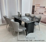 Bàn Ăn Mặt Đá 6 Ghế Hà Nội 2570S