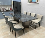 Bàn Ăn Mặt Đá 8 Ghế Cao Cấp 2290S