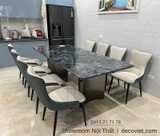 Bàn Ăn Mặt Đá 8 Ghế Cao Cấp 2290S