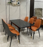 Bàn Ăn Kéo Dài Mặt Đá Cao Cấp 882S