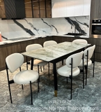 Bàn Ăn Mặt Đá Kéo Dài 6 Ghế 2206S