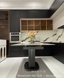 Bàn Ăn Mặt Đá Kéo Dài 8 Ghế 3044S