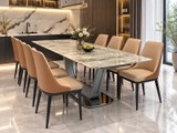 Bàn Ăn Mặt Đá Kéo Dài 8 Ghế 3044S