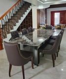 Bàn Ăn Mặt Đá Marble 8 Ghế Cao Cấp 1338S