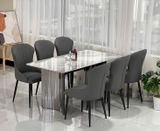 Bàn Ăn Mặt Đá Nhập Khẩu 6 Ghế Hà Nội 2578S