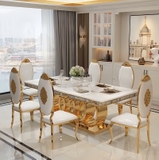 Bàn Ăn Mặt Đá Tân Cổ Điển 1546S