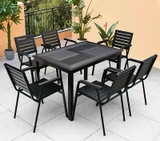 Bàn Ăn Nhôm Đúc 6 Ghế 2042T