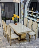 Bàn Ăn Tân Cổ Điển 6 Ghế 2325S