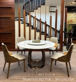 Bàn Ăn Tròn 4 Ghế Tân Cổ Điển 2260S