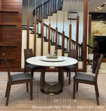 Bàn Ăn Tròn 4 Ghế Tân Cổ Điển 2260S