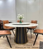 Bàn Ăn Tròn 6 Ghế Đẹp 2688S
