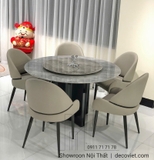 Bàn Ăn Tròn Đẹp 6 Ghế Hà Nội 2556S