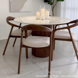 Bàn Ăn Tròn Gỗ 4 Ghế 2911S