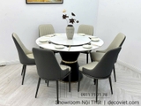 Bàn Ăn Tròn Xoay 6 Ghế 2021S