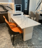 Bàn Đảo Kết Hợp Bàn Ăn Mặt Đá 2878S