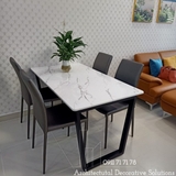 Bàn Ăn 4 Ghế Mặt Đá 430S