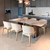 Bàn Ghế Ăn Mặt Đá 6 Người 3012S