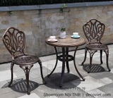 Bàn Ghế Cafe Nhôm Đúc 2058T